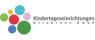 Logo der Kindertageseinrichtungen Ottobrunn GmbH mit bunten Kreisen in verschiedenen Farben.