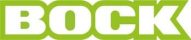 Logo mit dem Wort 'BOCK' in grüner und weißer Schrift auf einem neutralen Hintergrund.