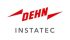 Logo von DEHN Instatec mit rotem Schriftzug und grafischen Elementen.